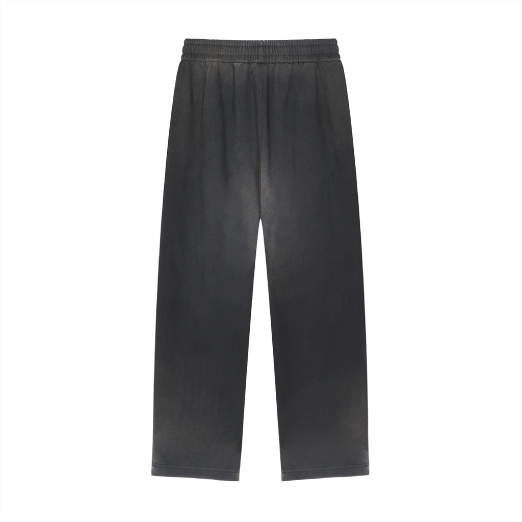 Men's Sun Fade Raw Edge Straight-Leg Sweatpants