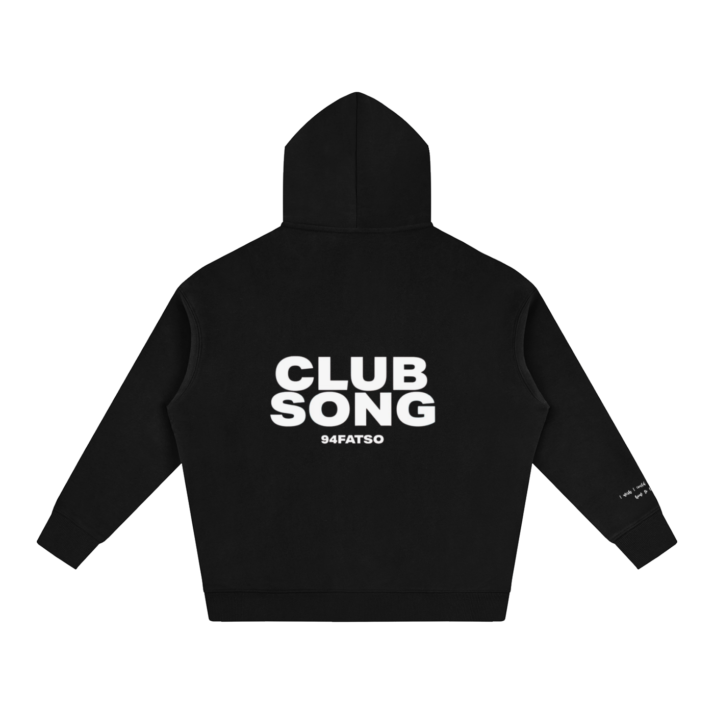 Club Song Oversized Fleece Hoodie