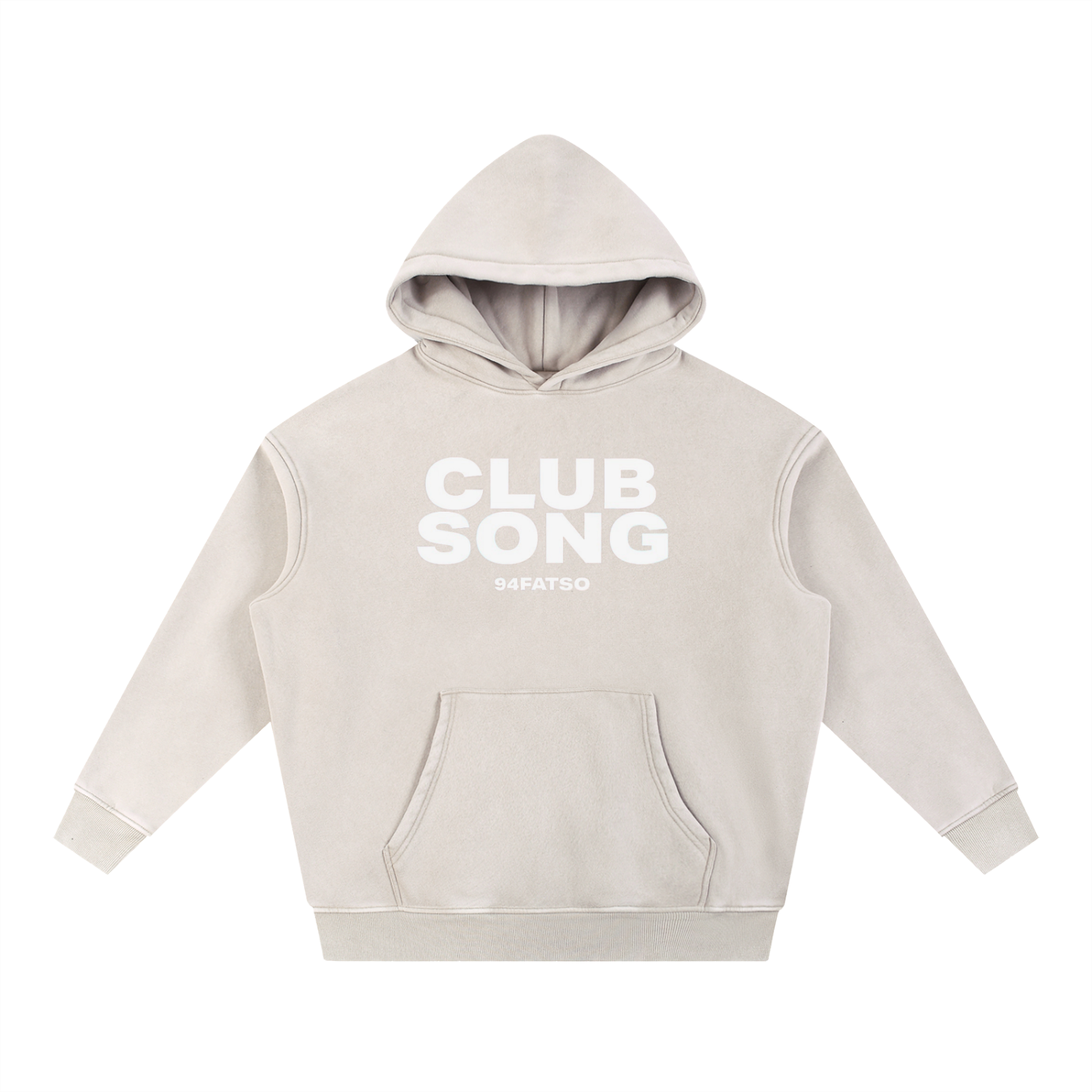 Club Song Washed Fleece Oversized Hoodie
