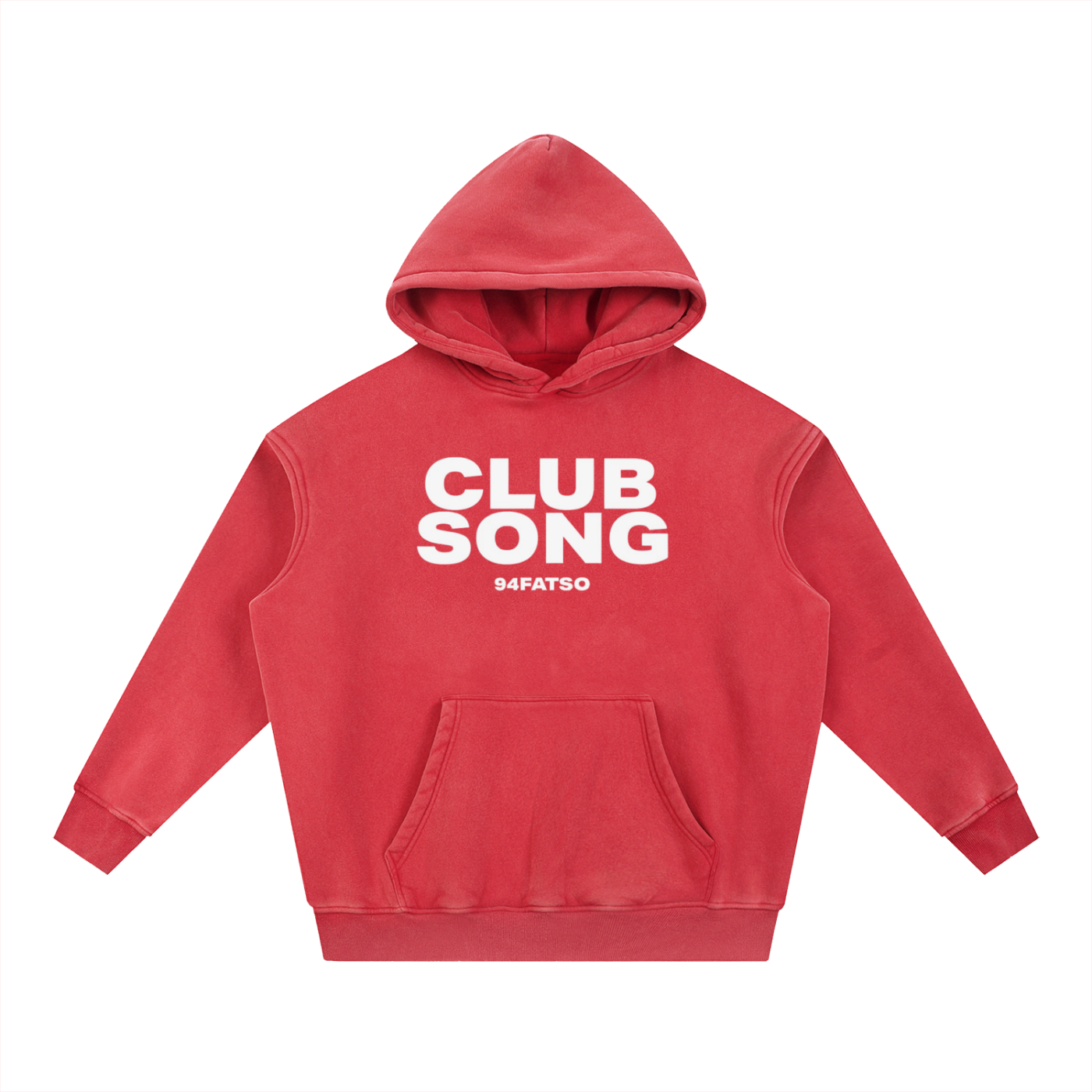 Club Song Washed Fleece Oversized Hoodie