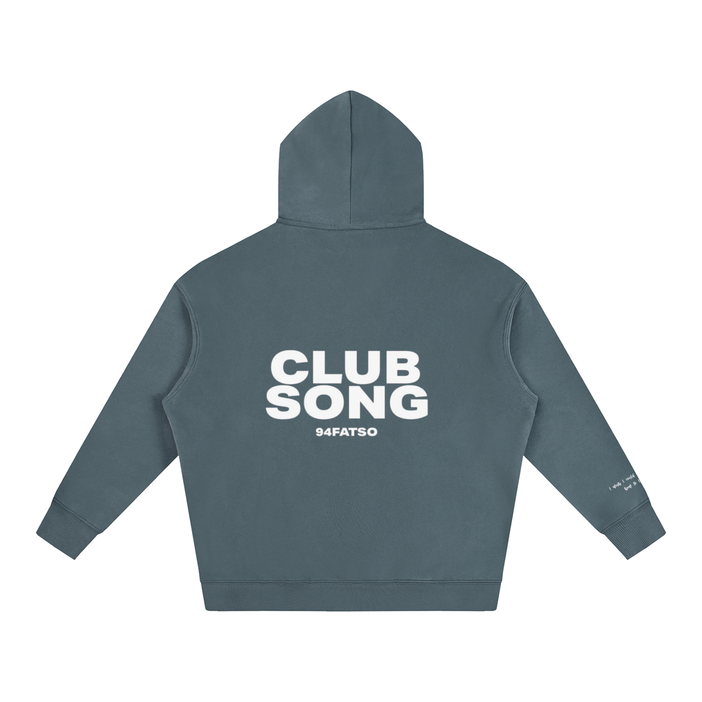 Club Song Oversized Fleece Hoodie