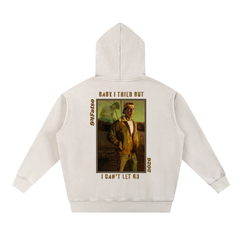 Black N Mild Washed Fleece Oversized Hoodie