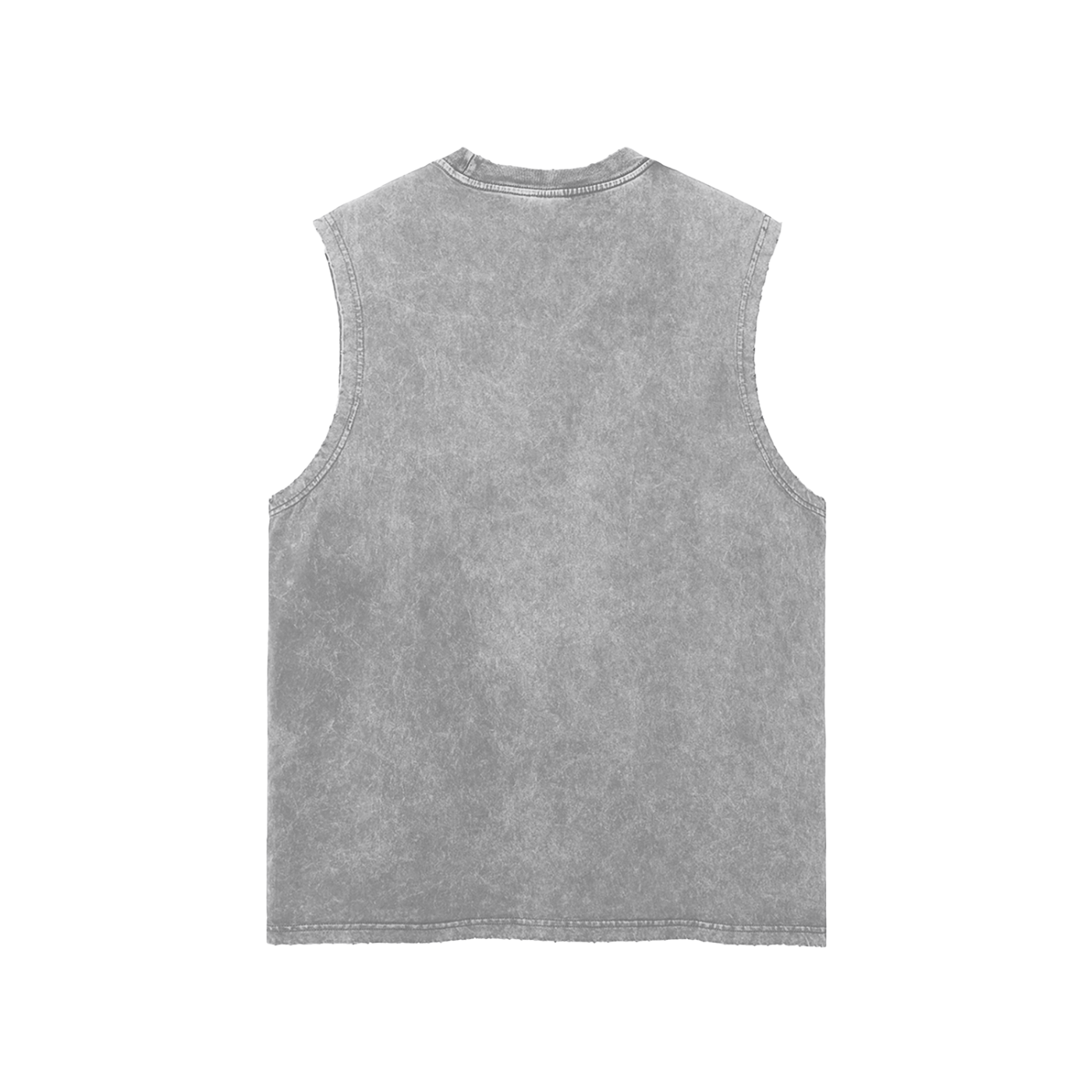 Washed Frayed Hem Tank Top