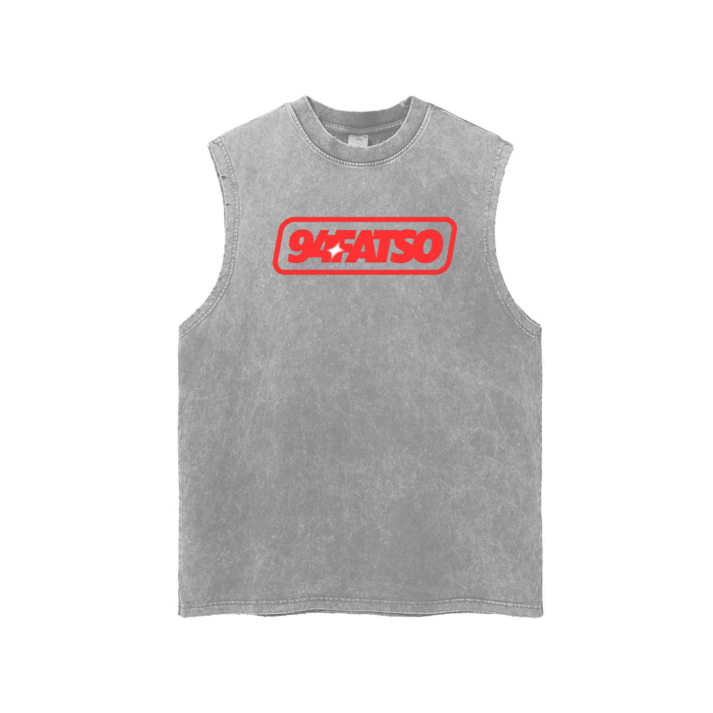 Washed Frayed Hem Tank Top