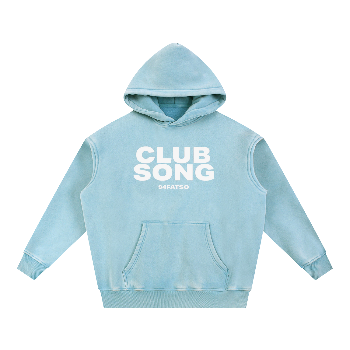 Club Song Washed Fleece Oversized Hoodie